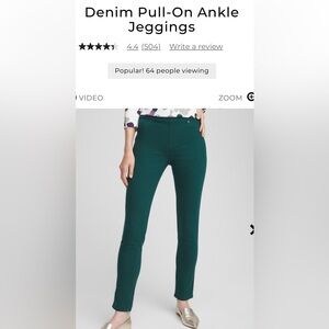 Chicos pull on green pants